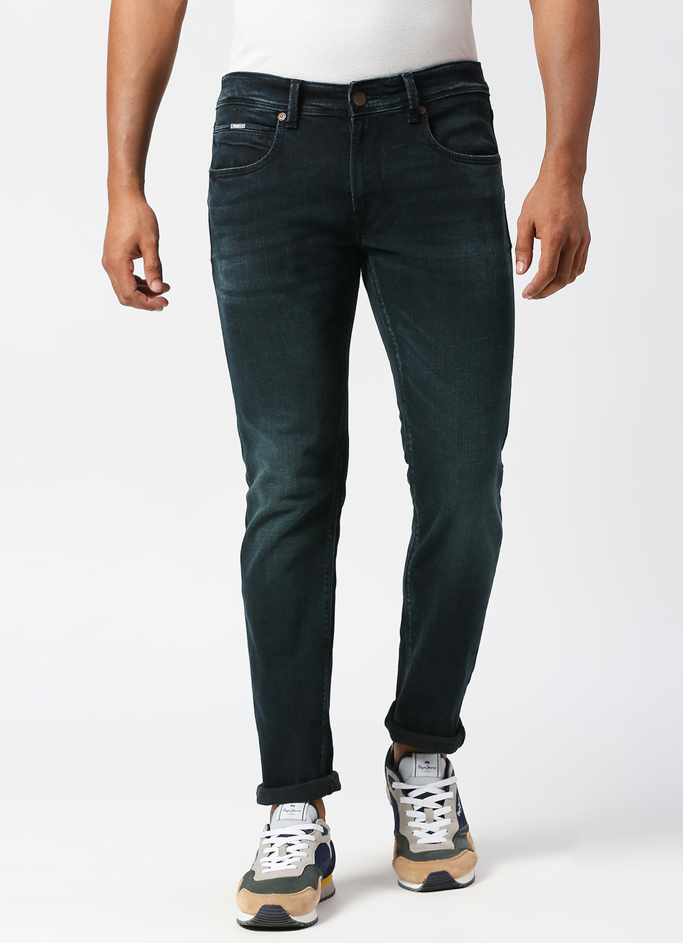 Tapered Vapour Tapered Fit Low Waist Jeans, , large image number 2