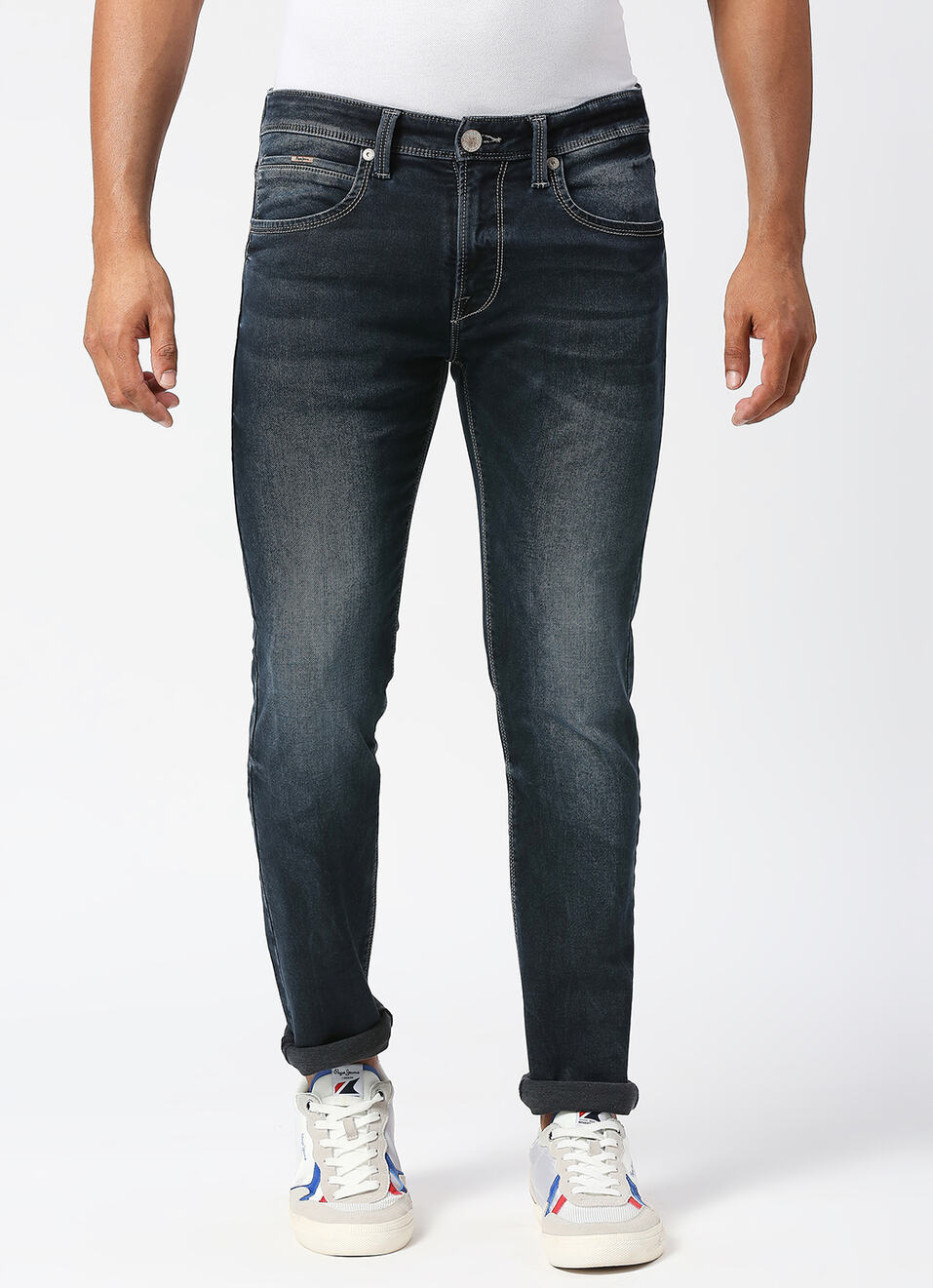 Tapered Vapour Tapered Fit Low Waist Jeans, , large image number 2