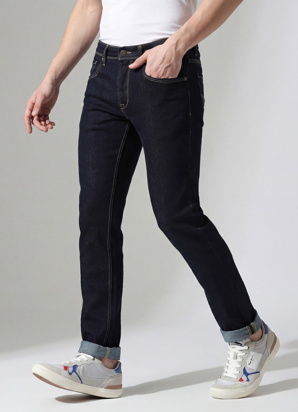 Vapour Slim Fit Mid Waist Jeans, , large image number 0