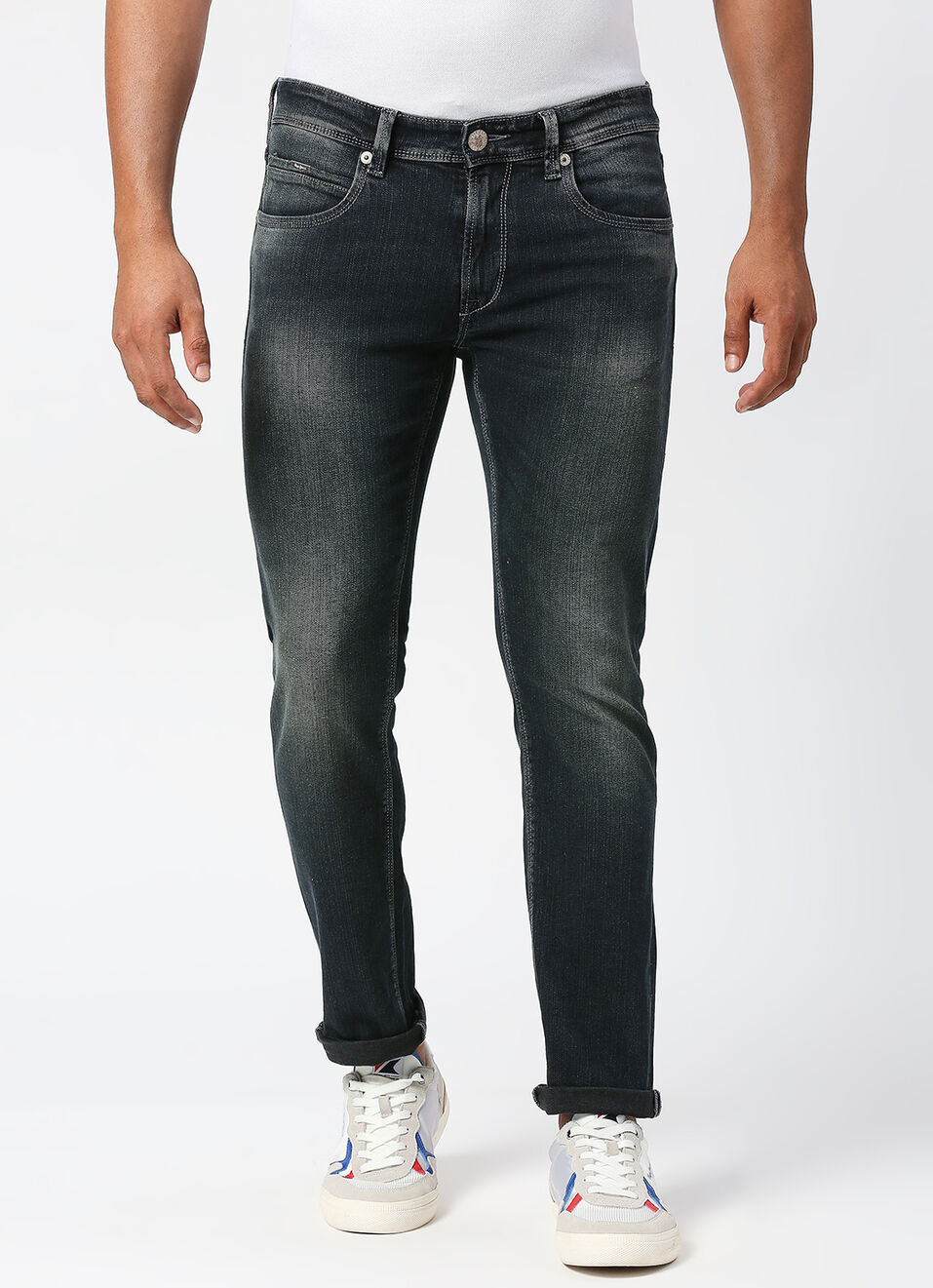 Tapered Vapour Tapered Fit Low Waist Jeans, , large image number 2