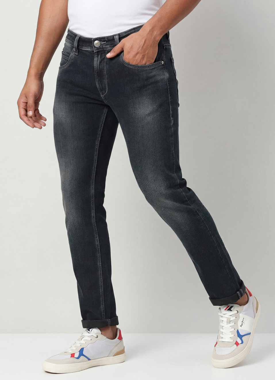 Tapered Vapour Tapered Fit Low Waist Jeans, , large image number 0