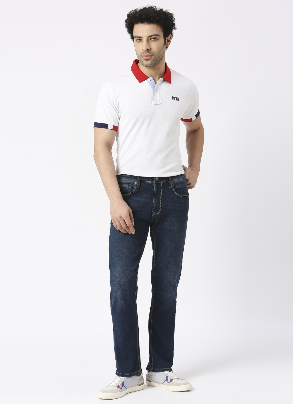 Cash Straight Fit Mid Waist Straight Leg Jeans, , large image number 0