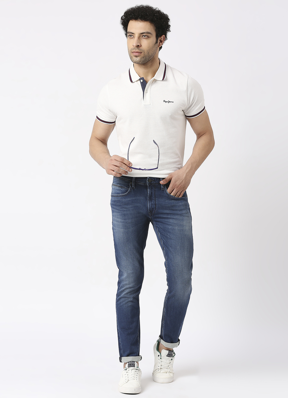 Tapered Vapour Tapered Fit Low Waist Jeans, , large image number 1