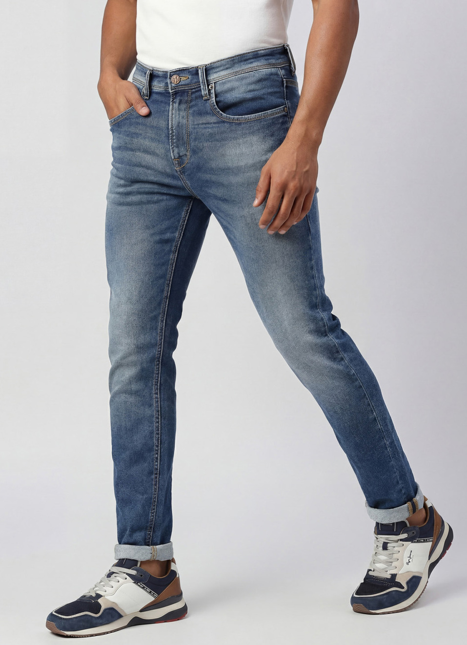 Chinox Super Skinny Fit Mid Waist Jeans, , large image number 0