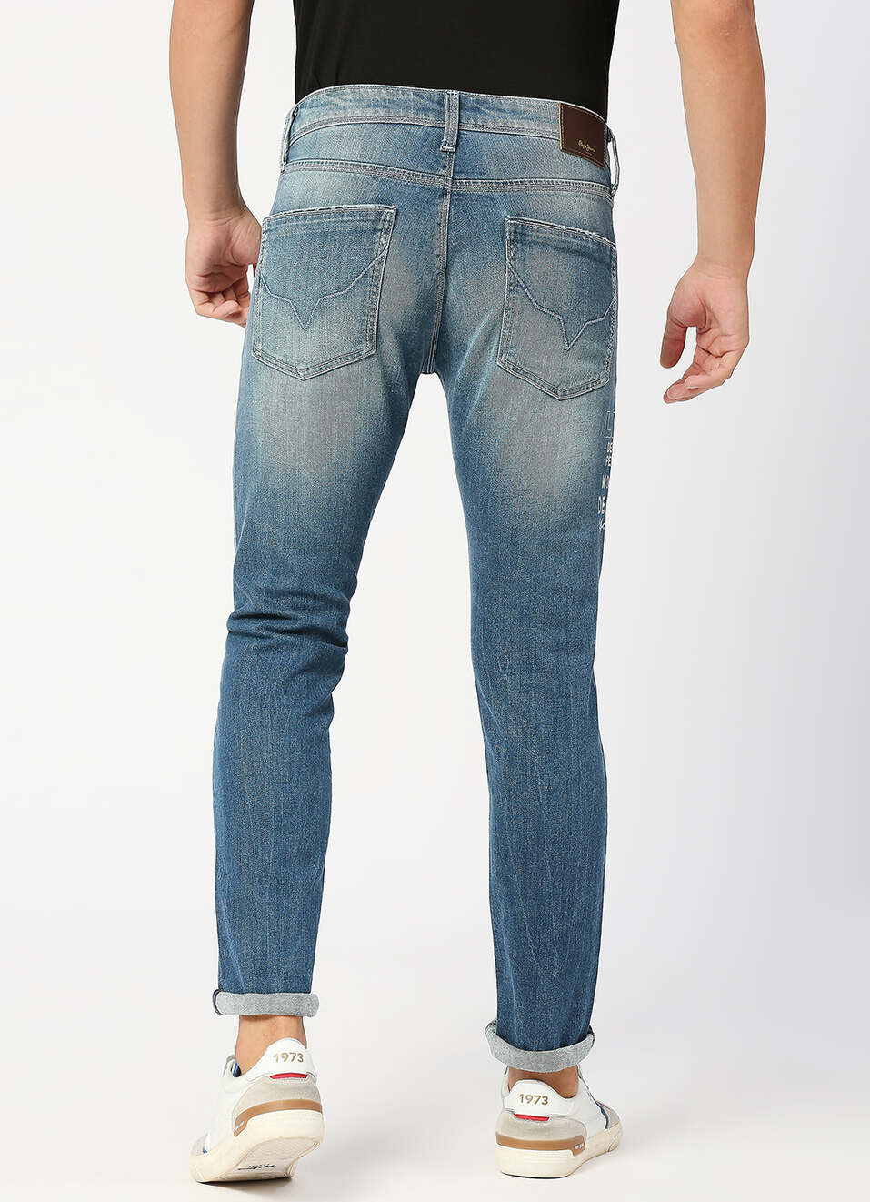 Tapered Vapour Tapered Fit Low Waist Jeans, , large image number 3
