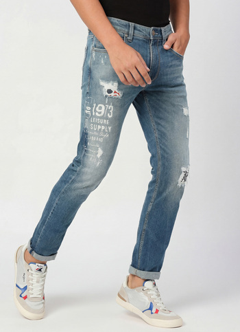 Tapered Vapour Tapered Fit Low Waist Jeans