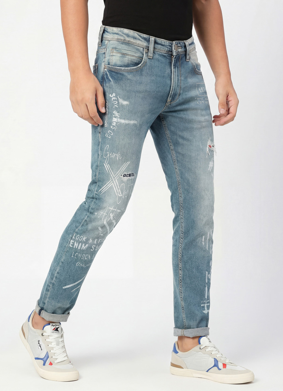 Tapered Vapour Tapered Fit Low Waist Jeans, , large image number 0