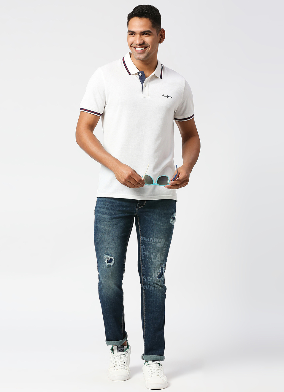 Tapered Vapour Tapered Fit Low Waist Jeans, , large image number 1