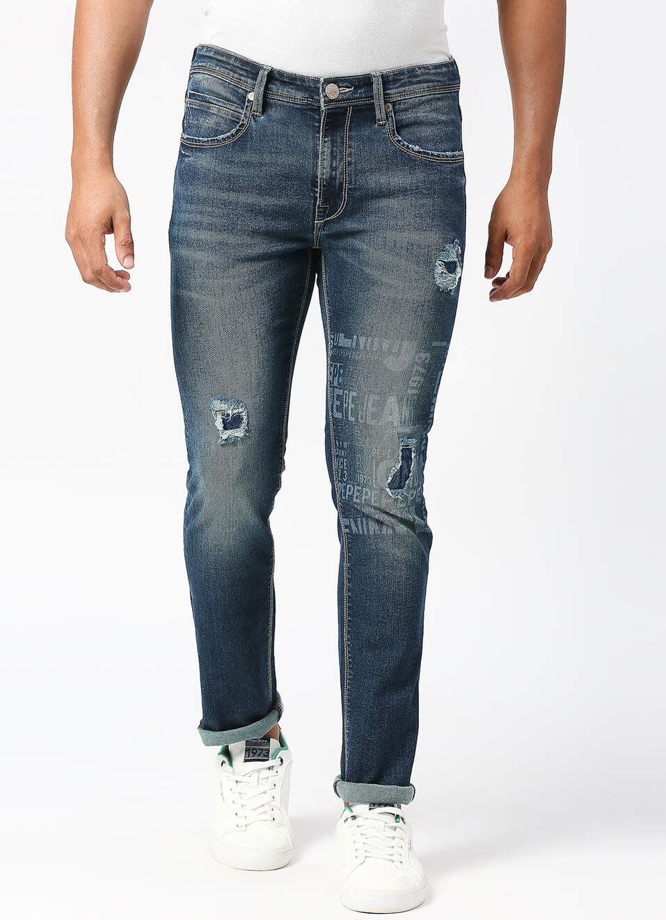Tapered Vapour Tapered Fit Low Waist Jeans, , large image number 2