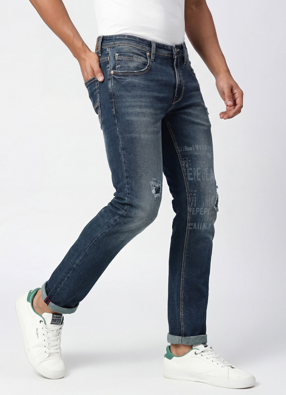 Tapered Vapour Tapered Fit Low Waist Jeans, , large image number 0