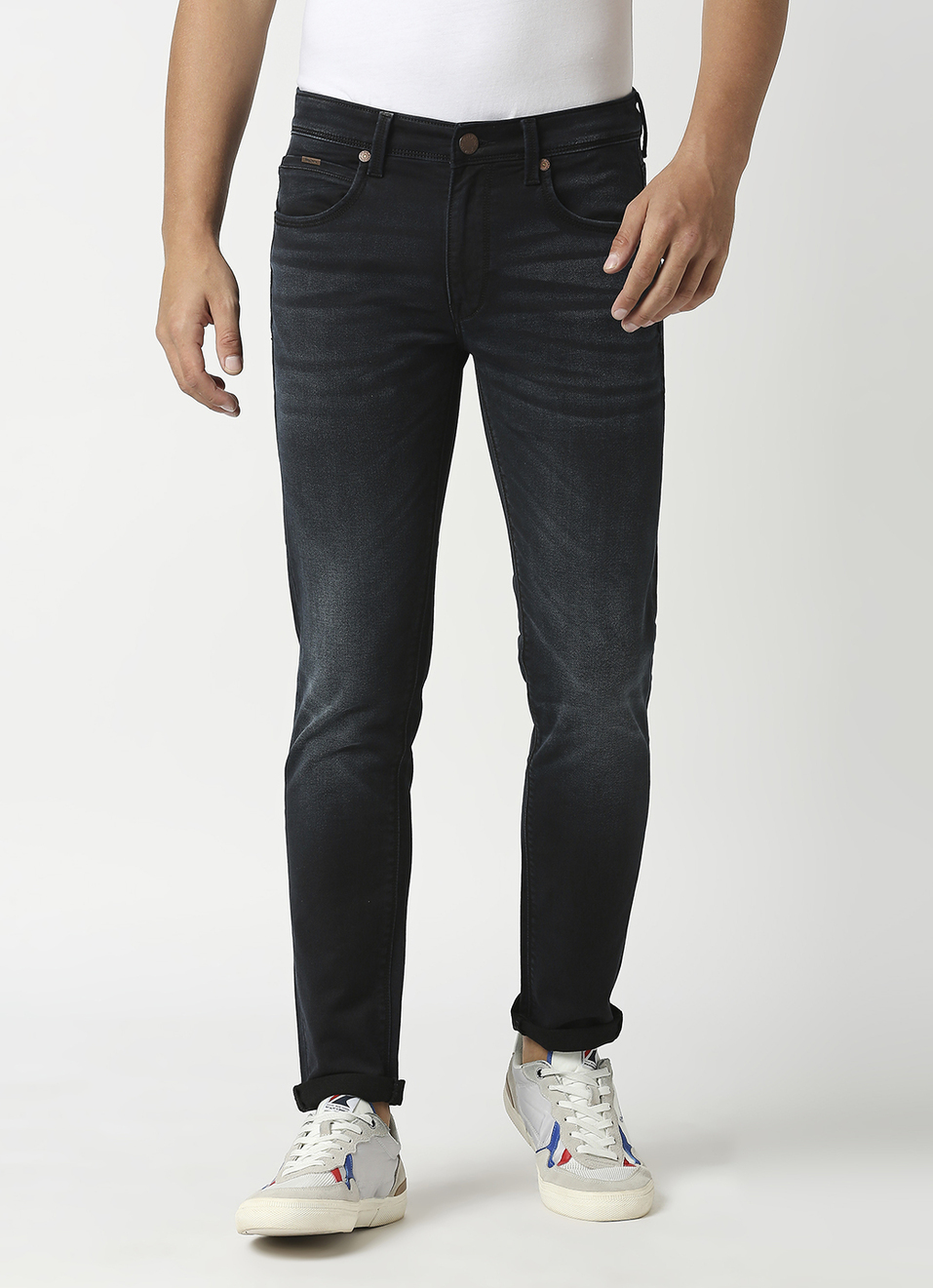 Tapered Vapour Tapered Fit Low Waist Jeans, , large image number 2