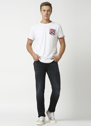 Tapered Vapour Tapered Fit Low Waist Jeans