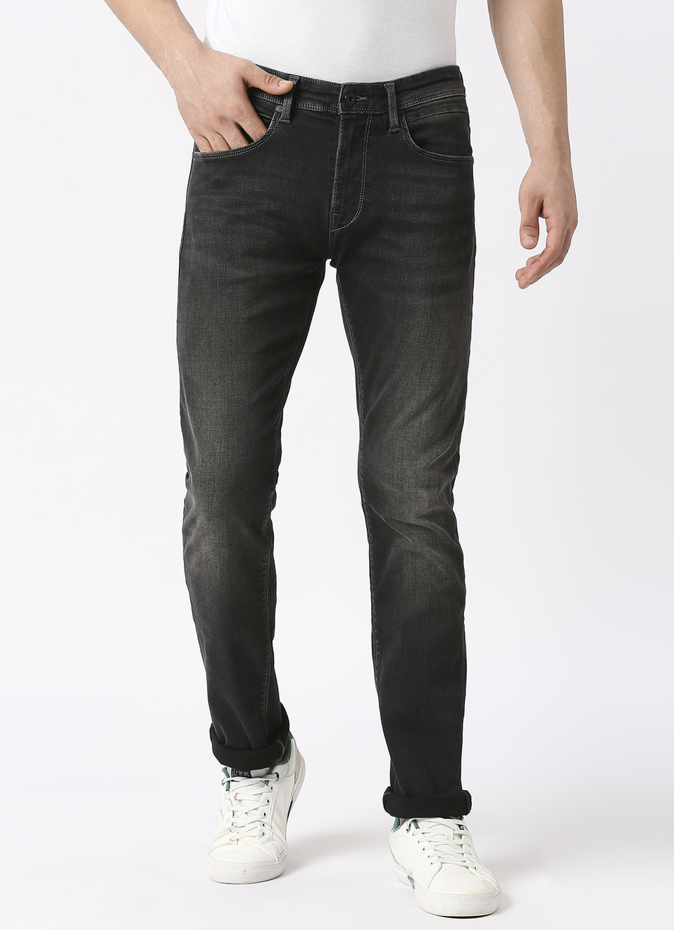 Vapour Slim Fit Mid Waist Jeans, , large image number 2