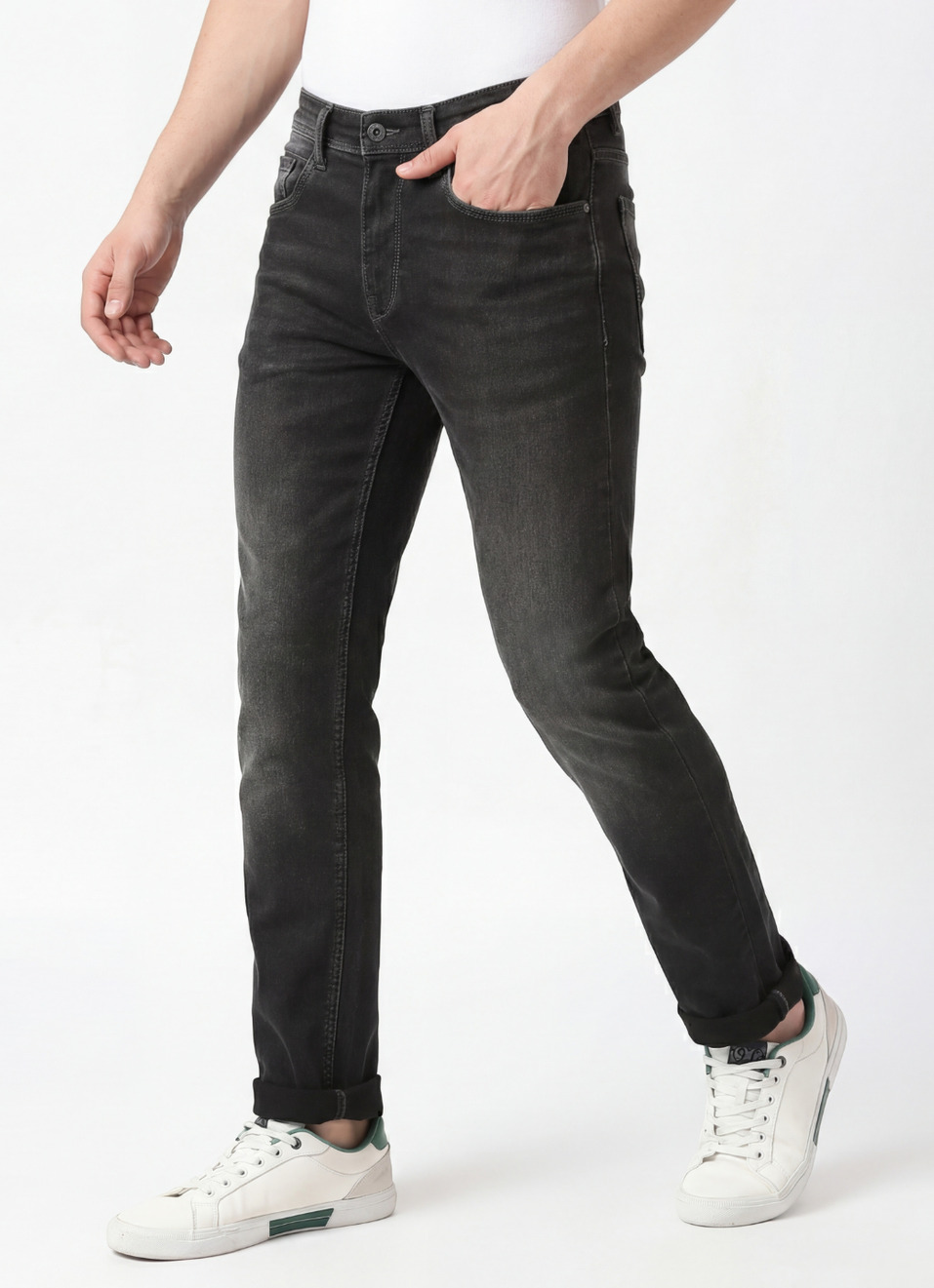Vapour Slim Fit Mid Waist Jeans, , large image number 0