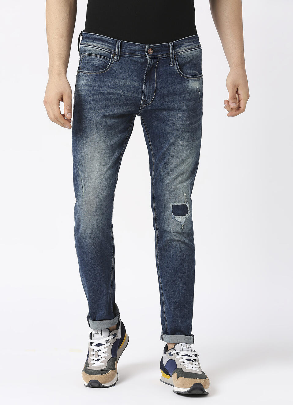Tapered Vapour Tapered Fit Low Waist Jeans, , large image number 2