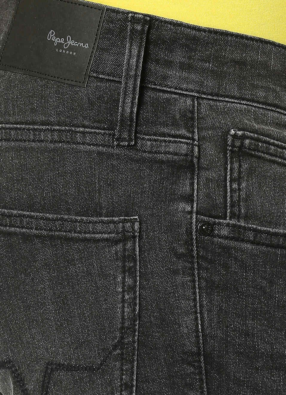 Men Black Slim Fit Stretchable Jeans, , large image number 4