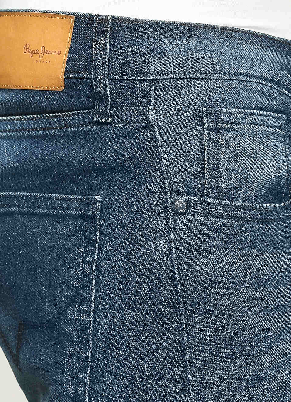 Men Dark Blue Mid Rise Slim Fit Stretchable Jeans, , large image number 4