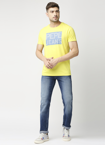 Vapour Blue Mid Rise Slim Fit Jeans