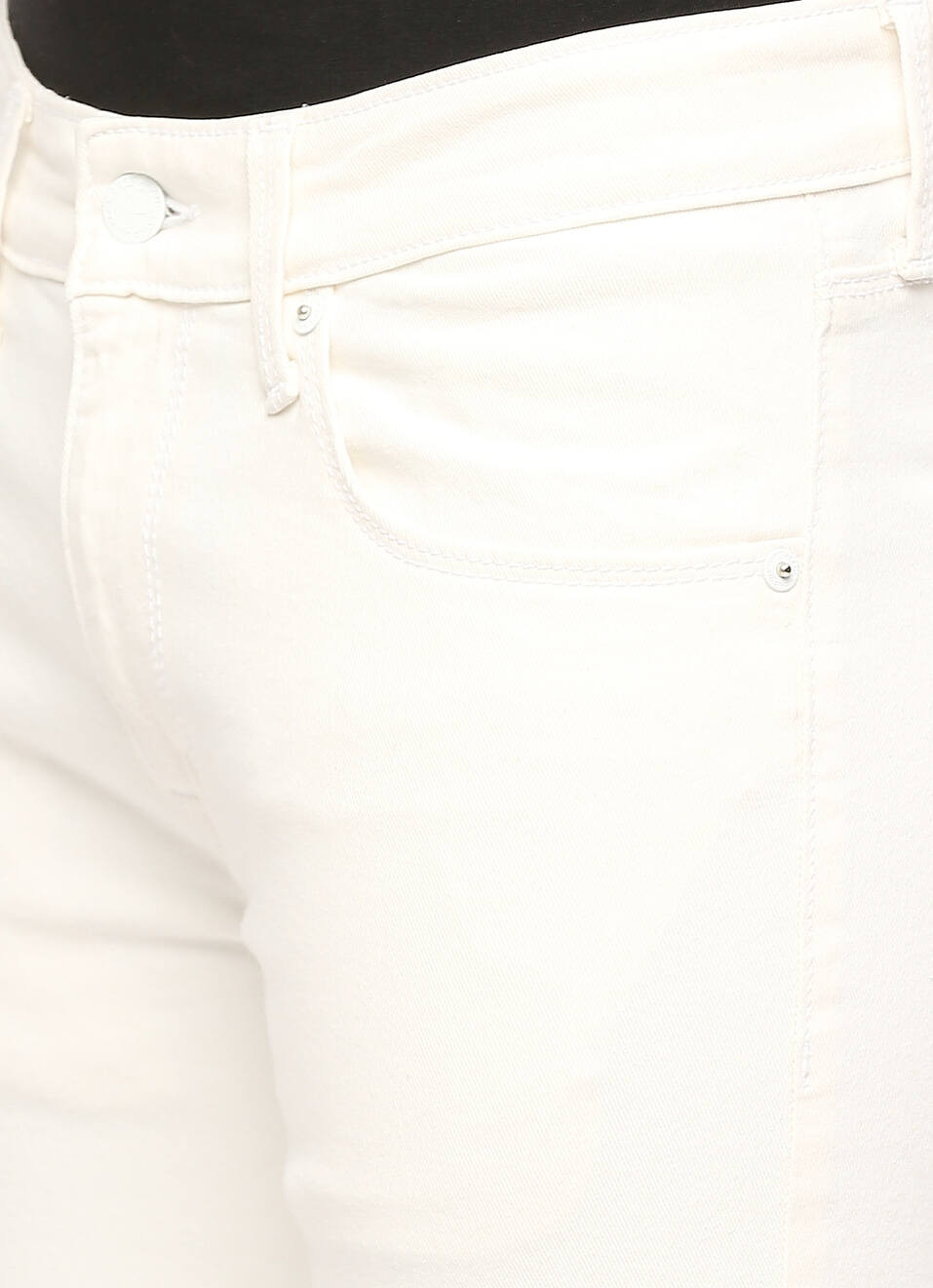 Vapour White Mid Rise Slim Fit Jeans, , large image number 4