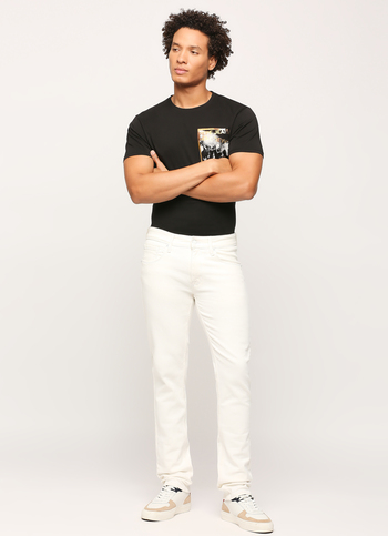 Vapour White Mid Rise Slim Fit Jeans