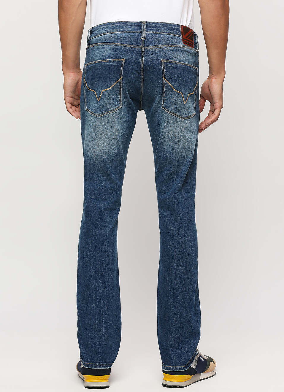 Vapour Blue Mid Rise Slim Fit Jeans, , large image number 3