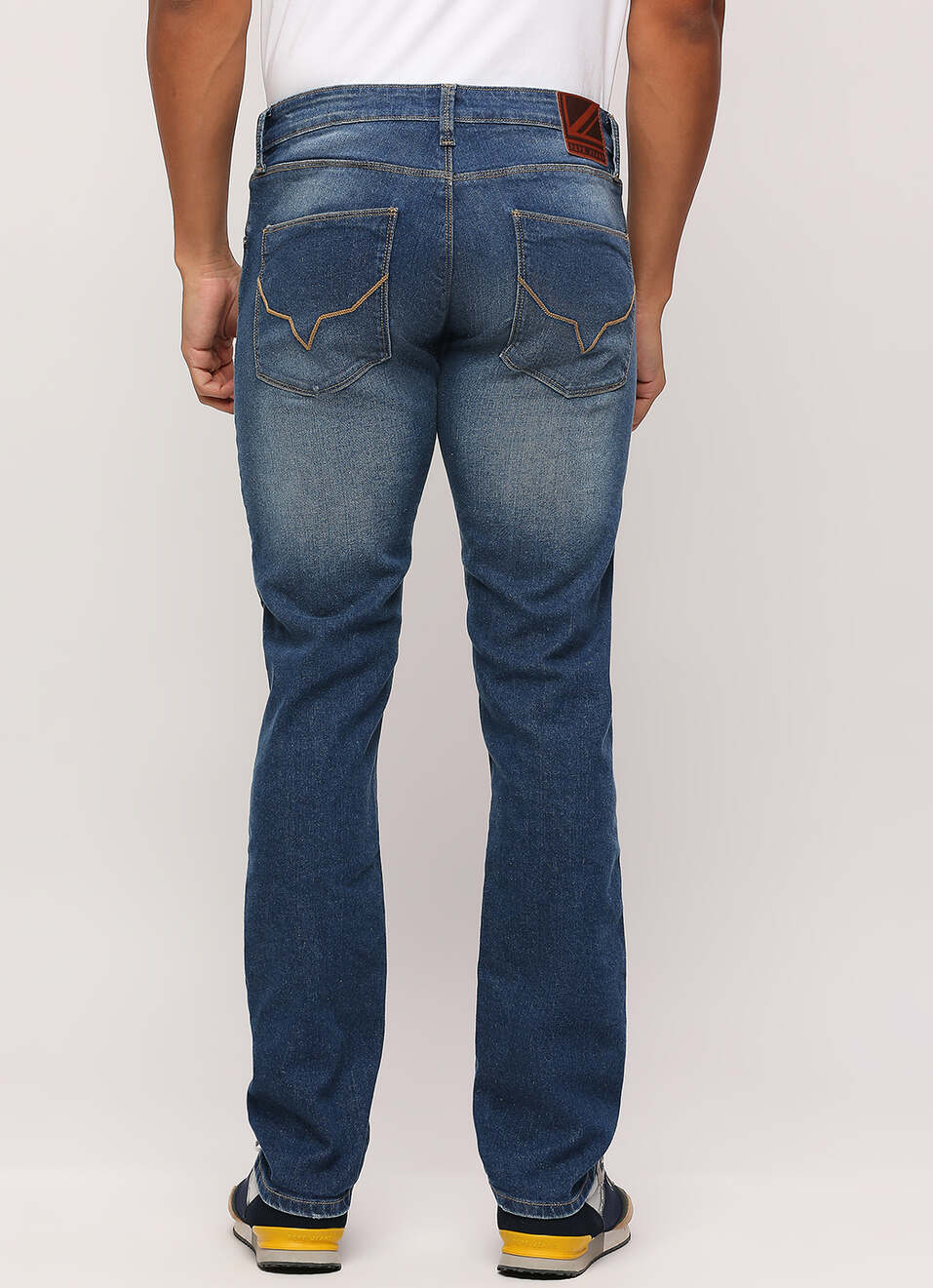 Vapour Blue Mid Rise Slim Fit Jeans, , large image number 3