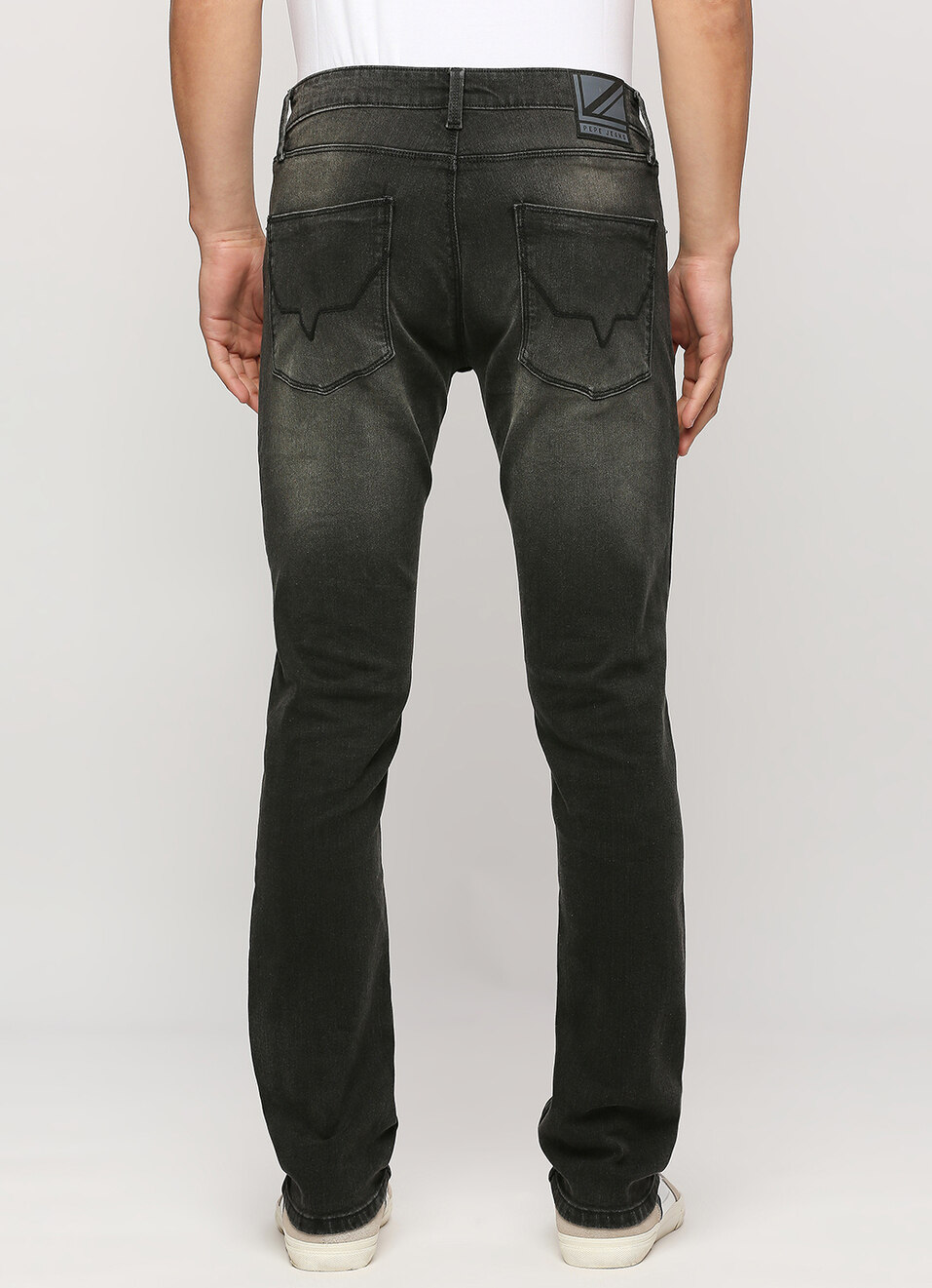 Vapour Black Mid Rise Slim Fit Jeans, , large image number 1