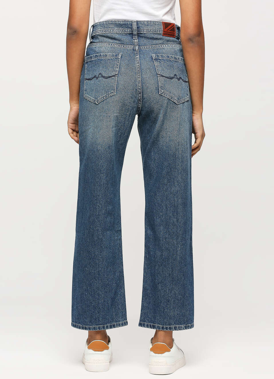 Robyn Blue High Waist Straight Fit Jeans, , large image number 2