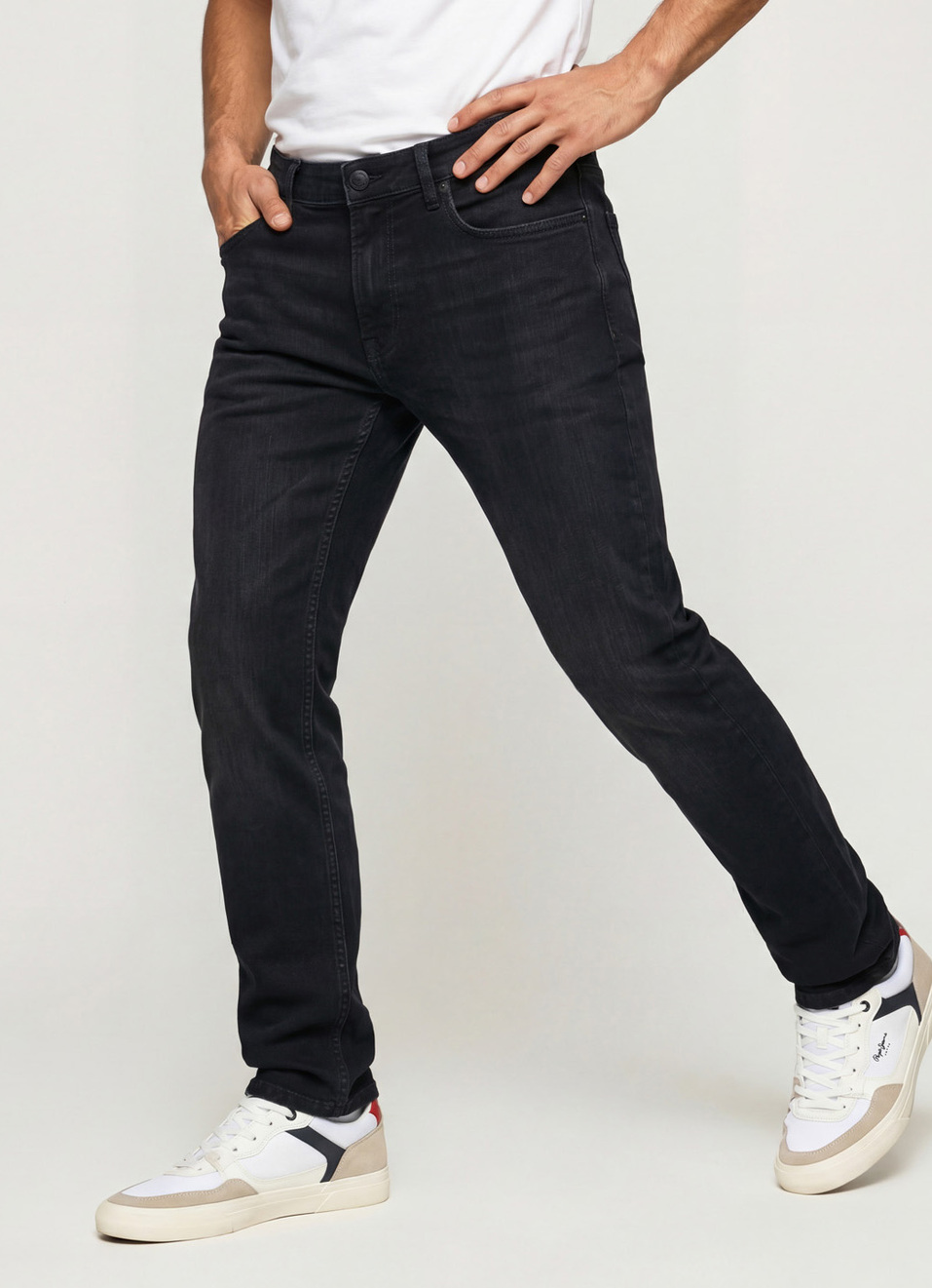Vapour Blue Mid Rise Slim Fit Jeans, , large image number 0