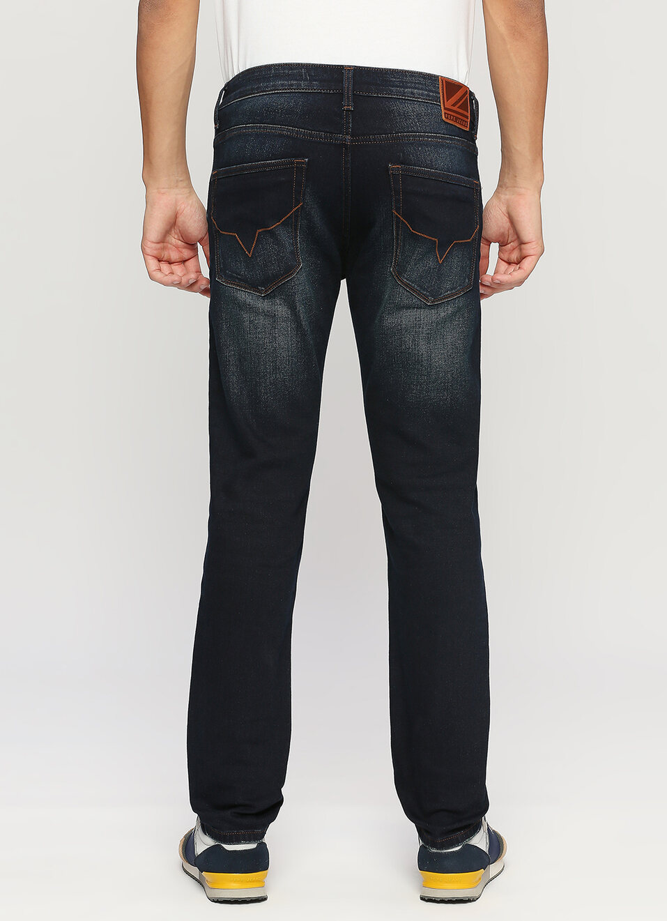 Tapered Vapour Blue Low Waist Slim Fit Jeans, , large image number 3