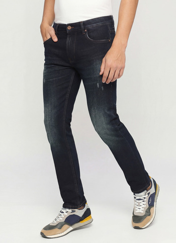 Tapered Vapour Blue Low Waist Slim Fit Jeans