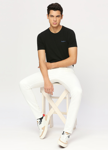Chinox White Mid Rise Skinny Jeans