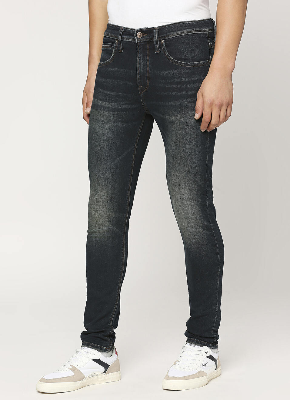 Chinox Blue Mid Rise Regular Fit Jeans, , large image number 4