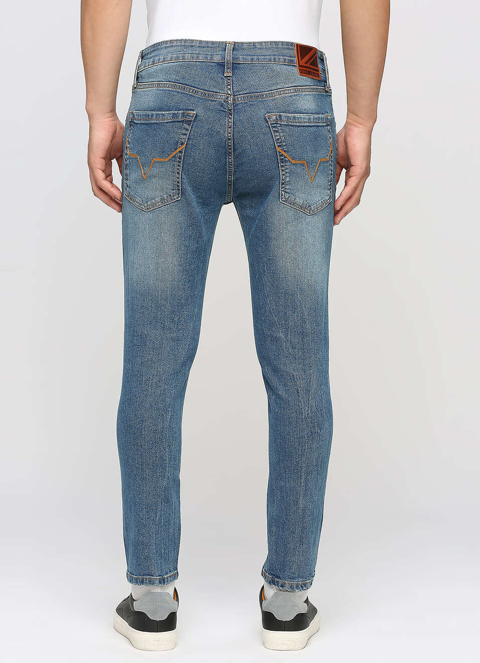 Chinox Ankle Blue Mid Waist Regular Fit Jeans, , large image number 3