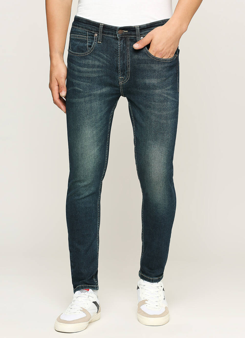Chinox Ankle Blue Mid Rise Regular Fit Jeans, , large image number 2