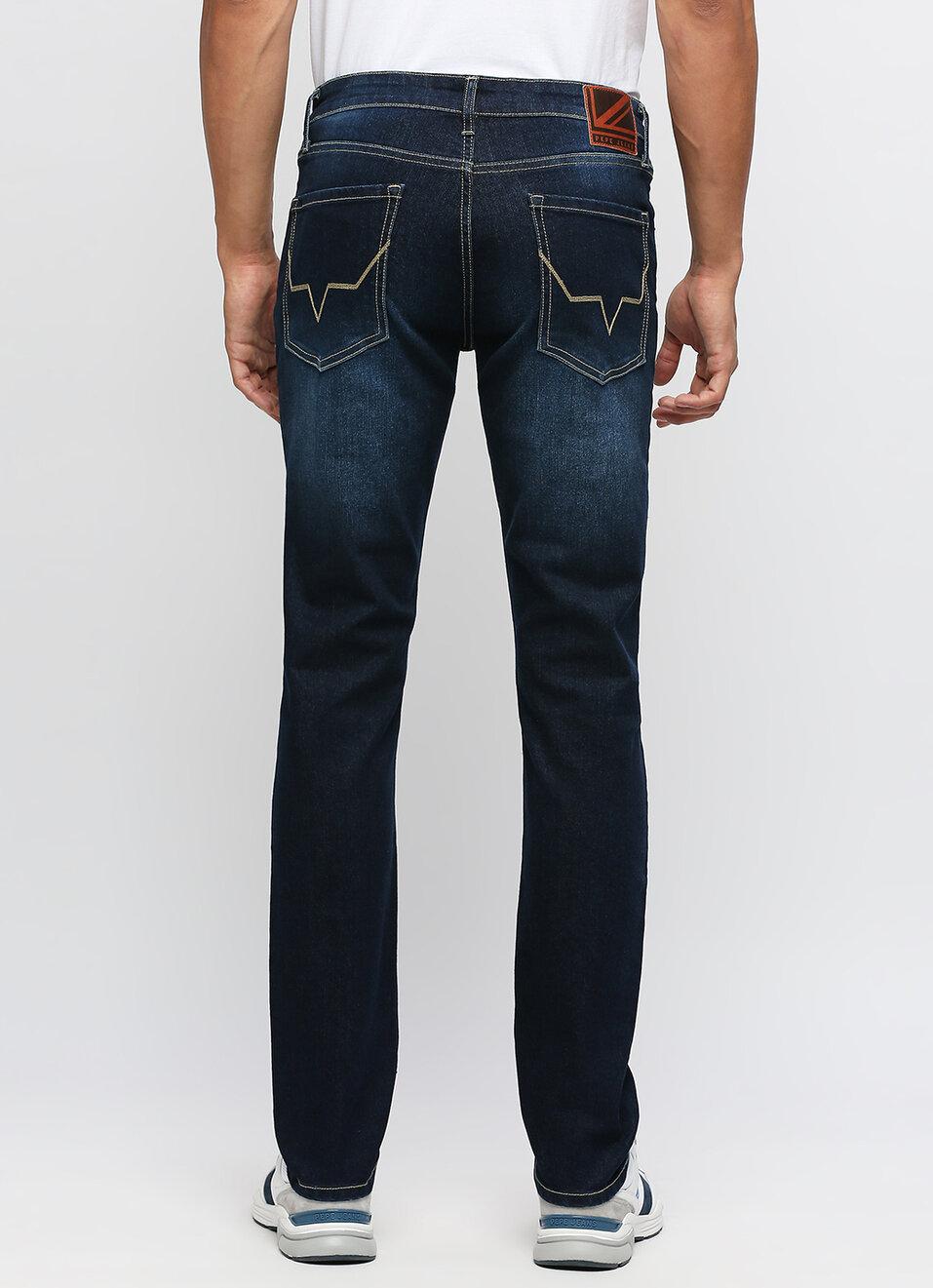 Vapour Dark Blue Mid Rise Slim Fit Jeans, , large image number 3