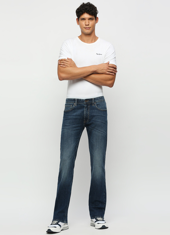 Holborne Dark Blue Mid Rise Jeans