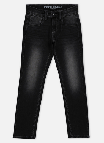 Boys Grey Mid Rise Slim Fit Jeans