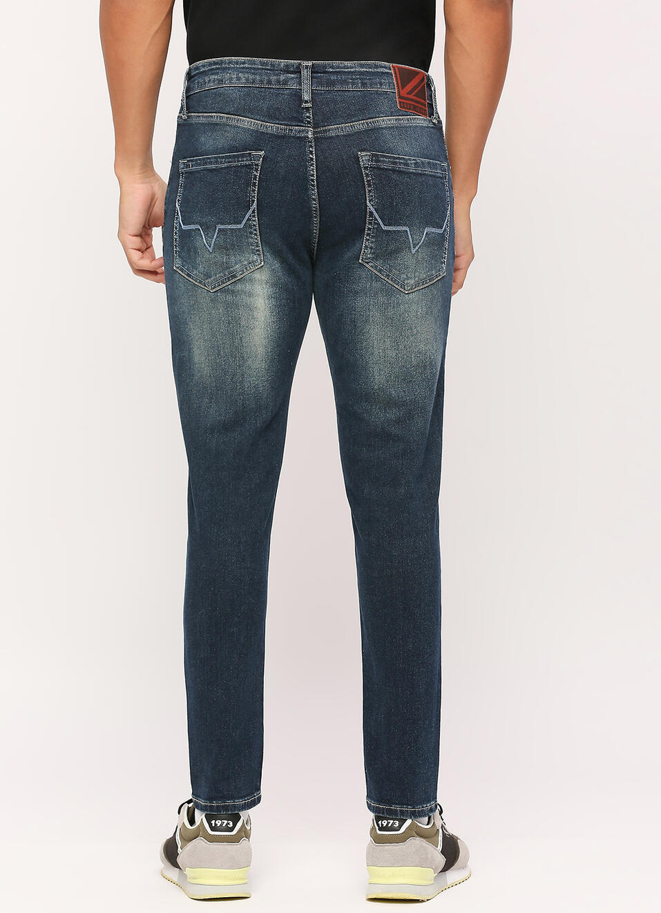 Chinox Dark Blue Mid Rise Ankle Jeans, , large image number 3