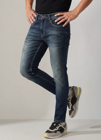 Chinox Dark Blue Mid Rise Ankle Jeans