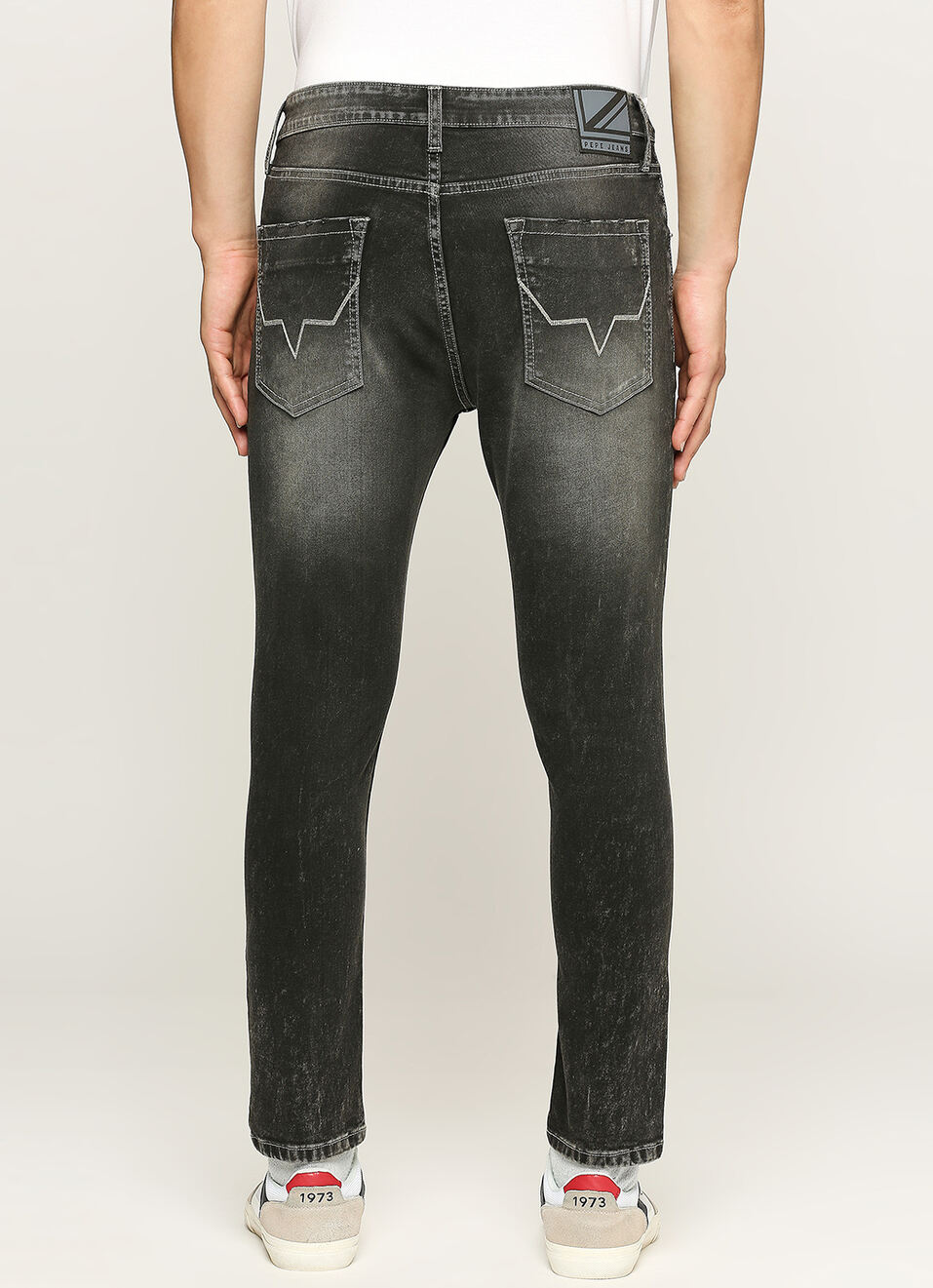 Chinox Ankle Black Mid Waist Regular Fit Jeans, , large image number 3