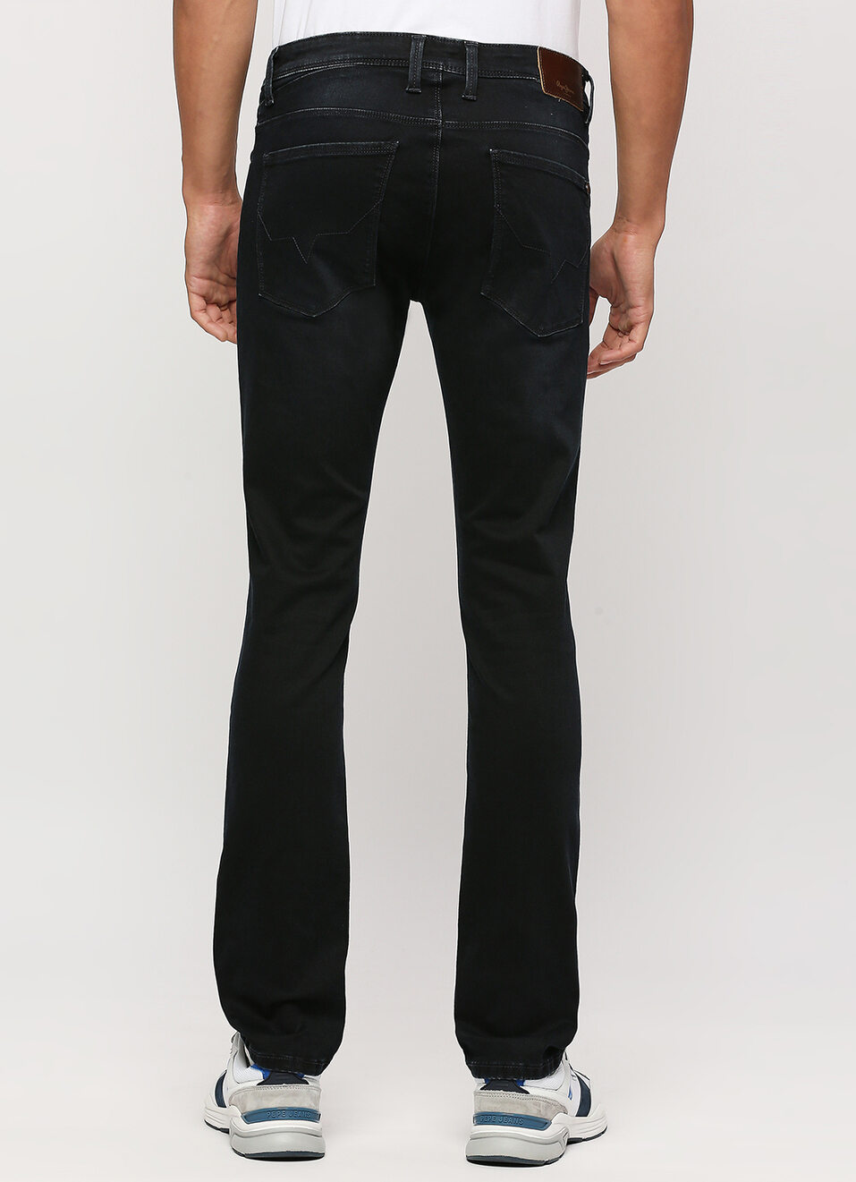 Vapour Black Blue Mid Rise Slim Fit Jeans, , large image number 3