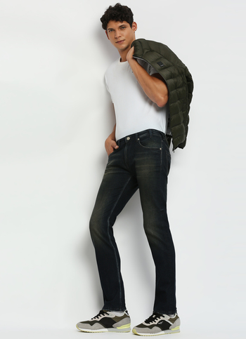 Vapour Black Mid Rise Slim Fit Jeans