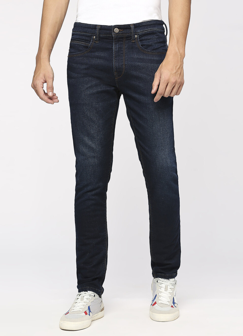 Chinox Blue Mid Rise Skinny Jeans, , large image number 2