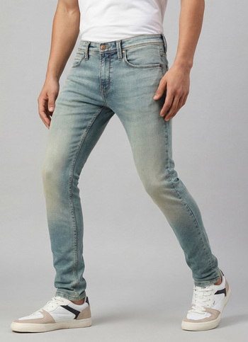 Chinox Blue Mid Rise Skinny Jeans