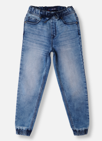 Boys Archie Blue Mid Waist Regular Fit Jeans