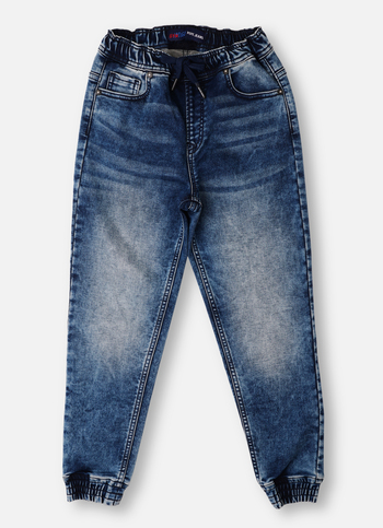 Boys Archie Blue Mid Rise Regular Fit Jeans