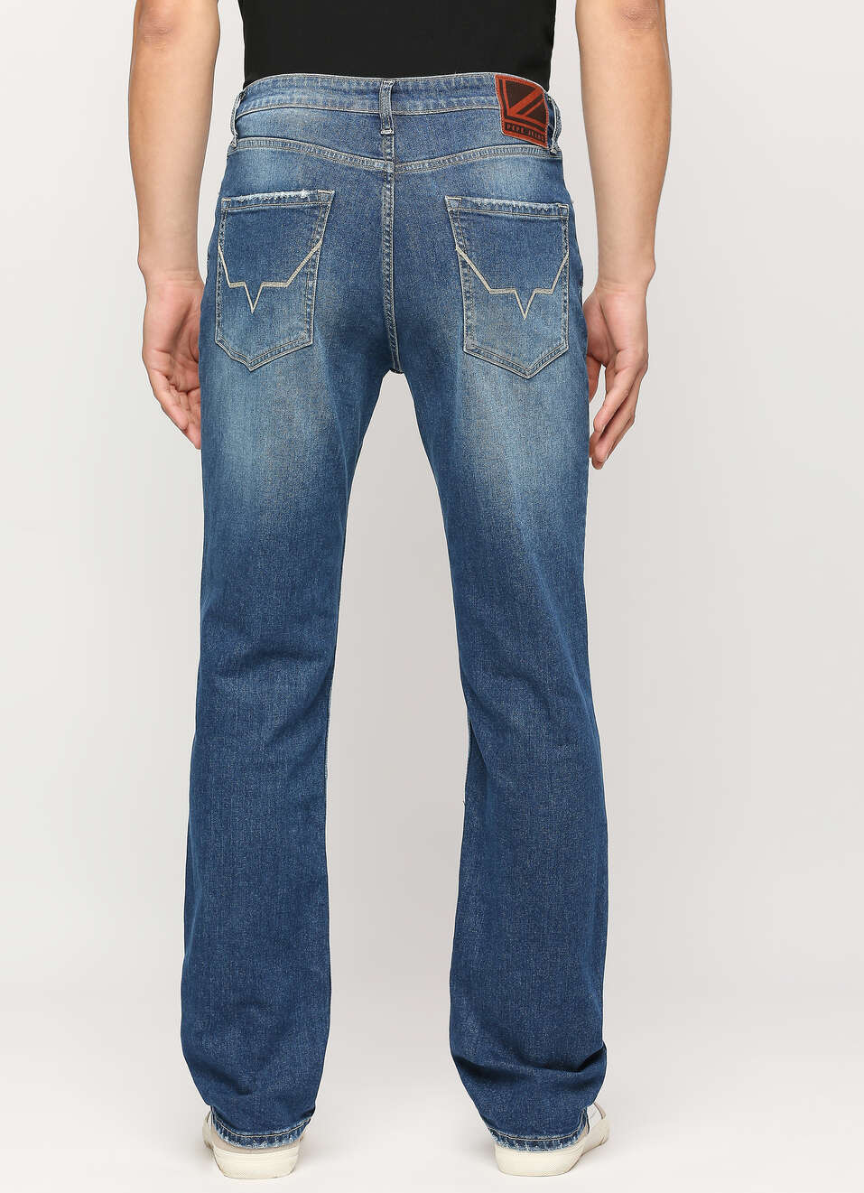 Kingston Blue Mid Waist Relaxed Fit Jeans, , large image number 2