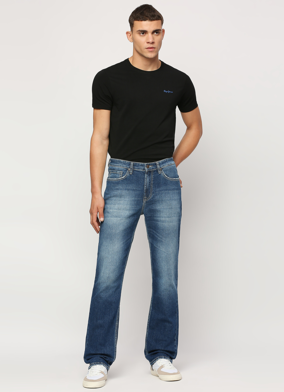 Kingston Blue Mid Waist Relaxed Fit Jeans, , large image number 5