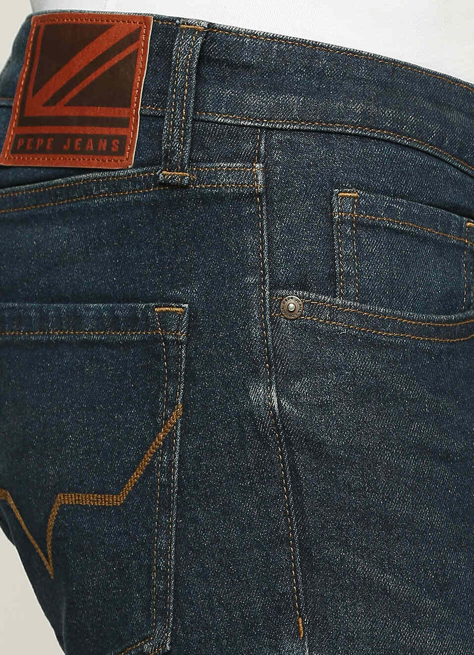 Vapour Dark Blue Mid Rise Slim Fit Jeans, , large image number 4